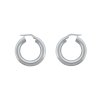Náušnice z bílého zlata, kruhy 2000224530008