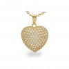 Zlatý přívěsek se zirkony, srdce 2000309530008
