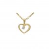 Zlatý přívěsek se zirkonem, srdce 2000307020006