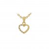 Zlatý přívěsek se zirkony, srdce 2000310620002