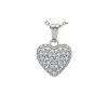 Přívěsek z bílého zlata se zirkony, srdce 2000216020006
