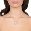 collana cuore pave bianco 622372