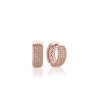 orecchini cerchio pave champagne 770143