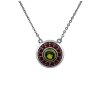 8743 stribrny nahrdelnik s vltavinem a granaty p2000326570001