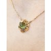 8146 1 zlaty nahrdelnik s vltavinem p2000266540003