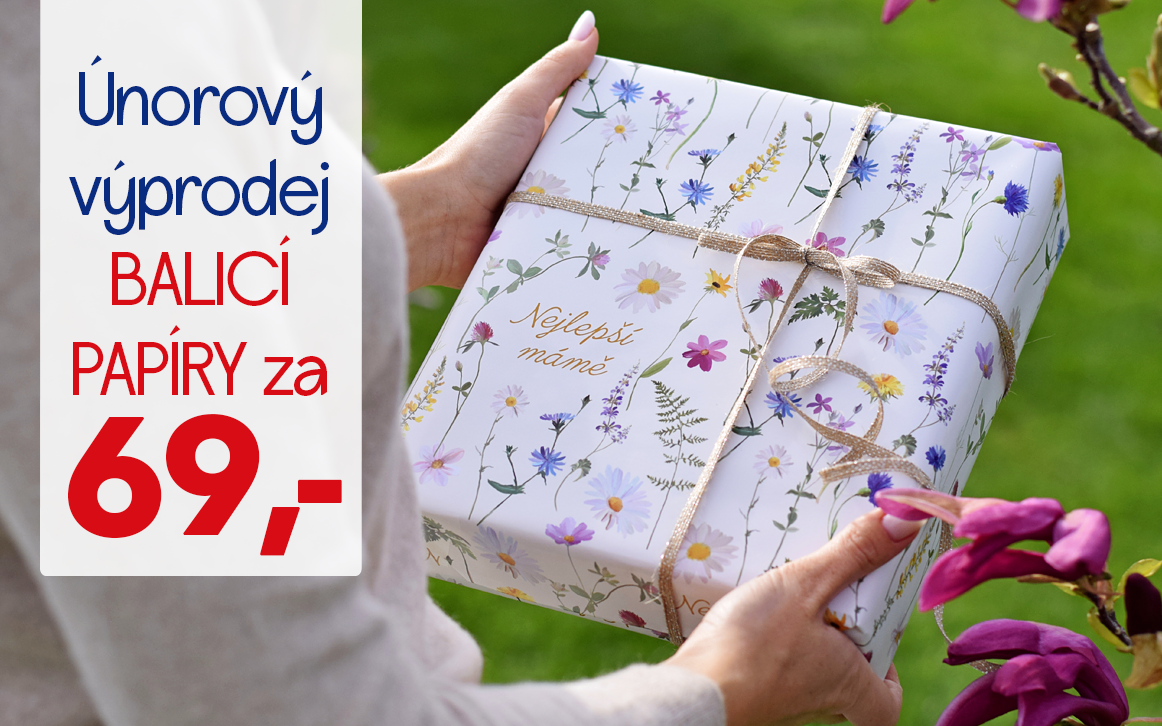 Únorový výprodej balicích papírů