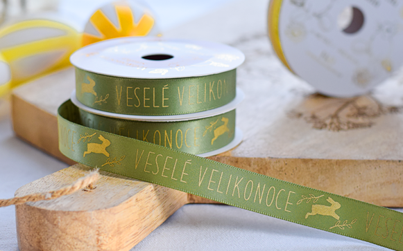 Zelená velikonoční stuha
