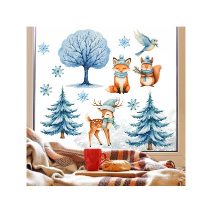 Samolepka na okno - Mrzne až praští