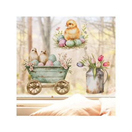 Samolepka na okno - Vítáme jaro