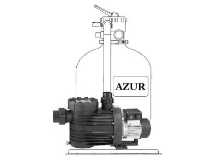 Filtrační zařízení Azur KIT 560 12m3hod 1 BE propojovací potrubí