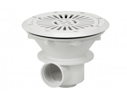 Podlahová výpust VA, pro fólii, mosazné zástřiky M6 1