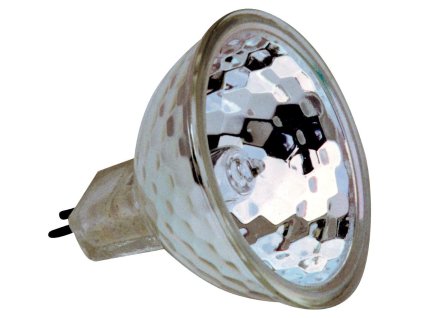 Halogenová lampa HRFG 50 W na 12 V – s čelním sklem 50 mm