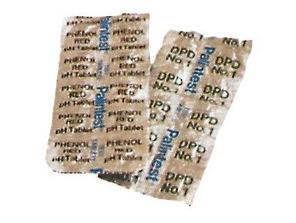 Test tablety DPD č. 1 Cl – 10 ks (volný chlor)