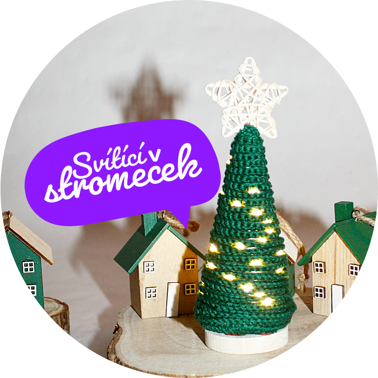 Svítící stromeček. Autorský PDF návod.