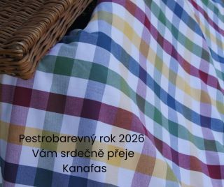 I v nadcházejícím roce pro Vás budeme tkát Kanafas, který prozáří Váš prostor všemi barvami. Děkujeme za přízeň a přejeme...