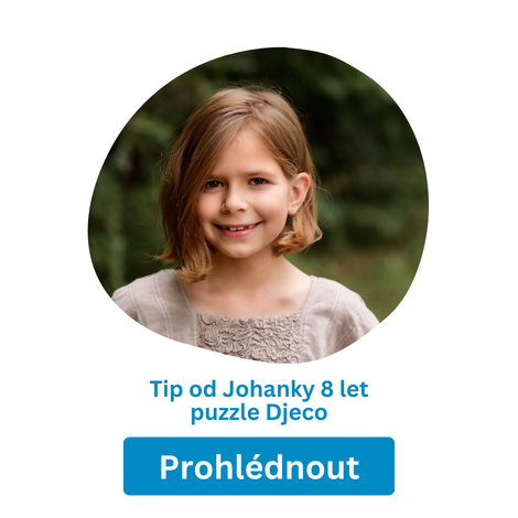 Výběr skládanek puzzle Johanka 8 let