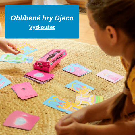 Oblíbené karetní a deskové hry Djeco