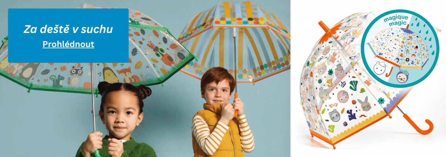 Deštníky pro děti, kabelky a batůžky