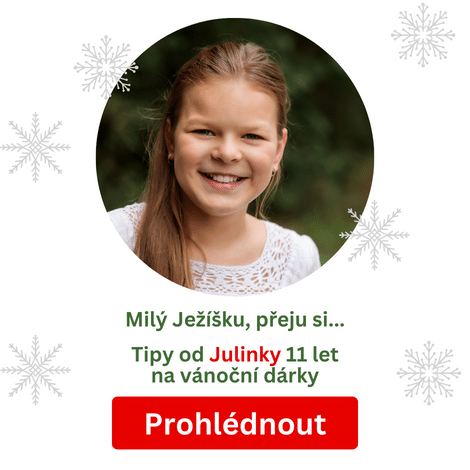 Vánoční dárky pro školní děti od 10 do 12 let