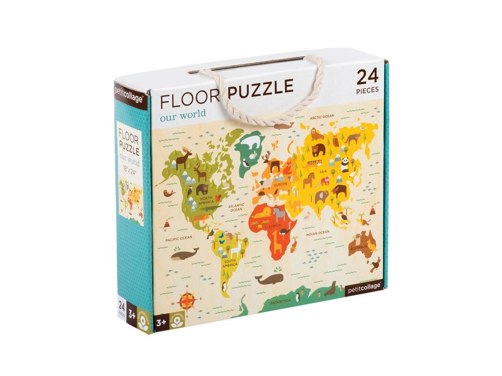 Petitcollage podlahové puzzle Svět