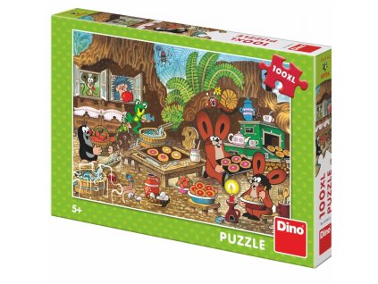 Dino puzzle Krtek v kuchyni 100 dílků