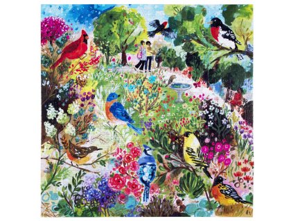 eeBoo Puzzle Ptáci v parku 1000 dílků