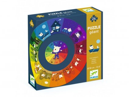 Djeco puzzle gigant Barvy