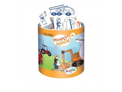Aladine dětská razítka MINOS - stroje