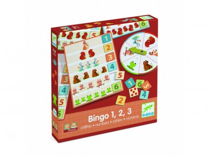 Djeco desková edukativní hra Bingo 1,2,3