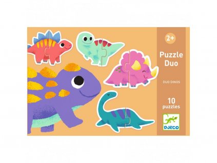 Djeco puzzle duo Dinosauři