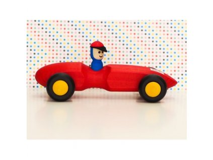 Závodnička s pilotem červená