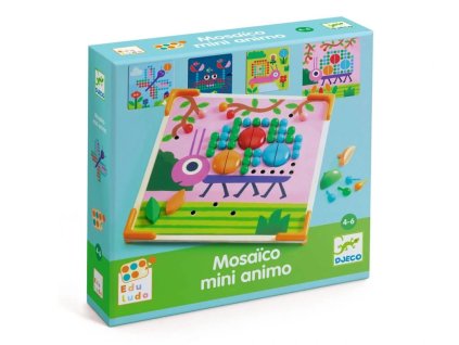 Balení Djeco Mini animo – kreativní mozaika pro děti od 3 let