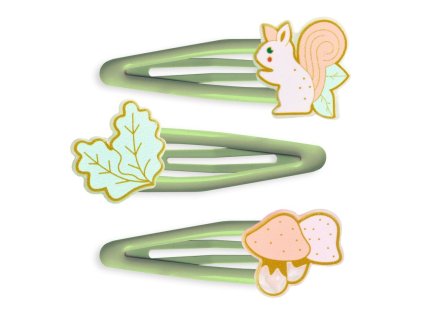 DJECO Plume – dětské sponky do vlasů Hyacinthe (sada 3 ks)