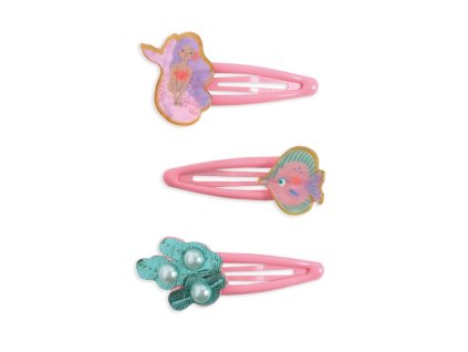DJECO Plume – dětské sponky do vlasů Marina (sada 3 ks)
