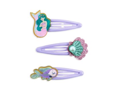 DJECO Plume – dětské sponky do vlasů Lorelei (sada 3 ks)