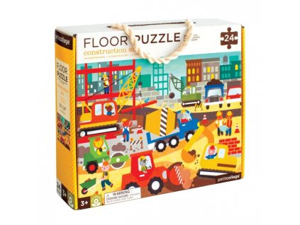 Petitcollage podlahové puzzle Stavba ve městě