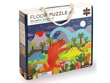 Petitcollage podlahové puzzle Království dinosaurů