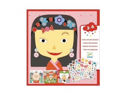 Djeco samolepky Obličeje