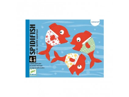 Djeco karetní hra Spidifish rychlé rybky do vody