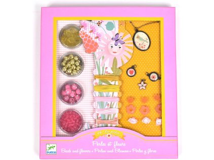 Djeco kreativní sada tvoření šperků Perly a květiny