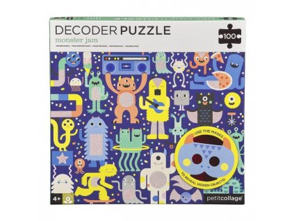 Petitcollage puzzle s 3D brýlemi Příšerky