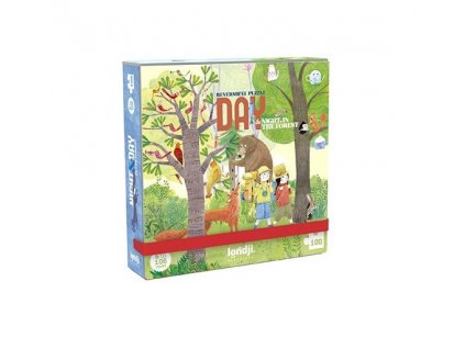 Londji puzzle kapesní Den v lese 100 dílků