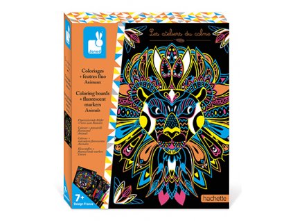 Janod kreativní sada Malování fixami zvířátka
