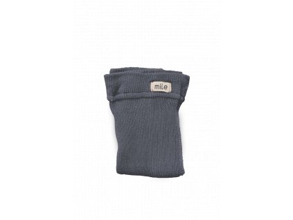 Mile Punčochy ocelově modré bez šlí