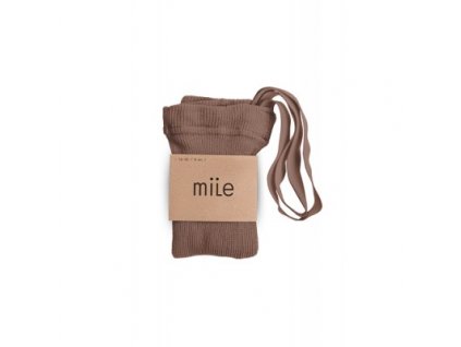 Punčochy se šlemi oříškové