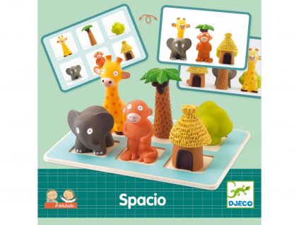 Djeco vzdělávací hra Spacio s prostorovými zvířátky