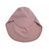 Nanitce letní klobouček s kšiltem starorůžový 1