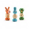 Djeco dřevěné šroubování Tři zvířátka