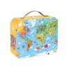 Janod puzzle Mapa světa v kufříku