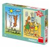 Dino puzzle Pejsek a kočička 2x48 dílků